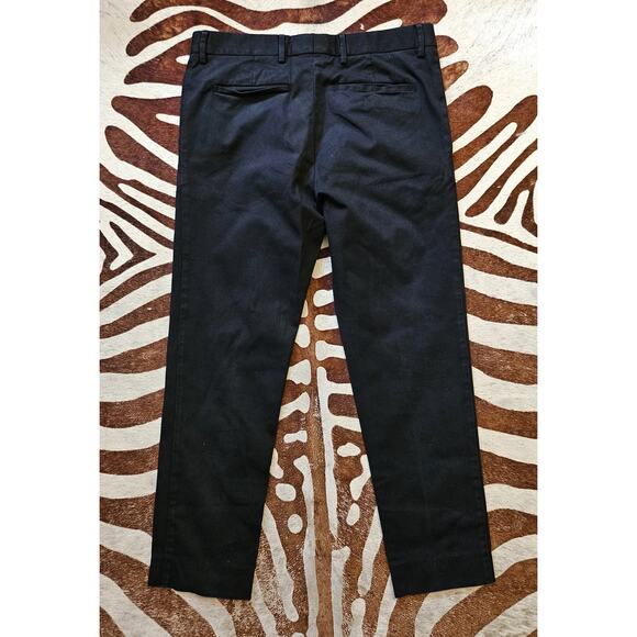 Versace Collection Mens Straight Leg Dress Pants Black EUR 50 Made In Italy 2a - Picture 2 of 8